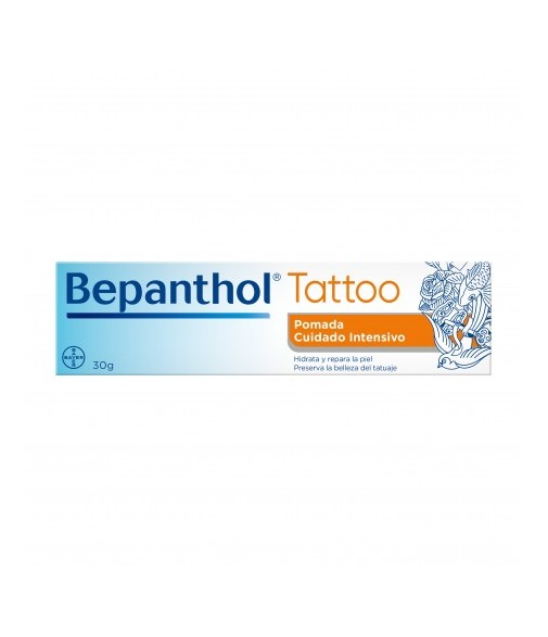 Bepanthol Tattoo Pomada Para Cuidado Intensivo y Preservar el Color del Tatuaje 30g