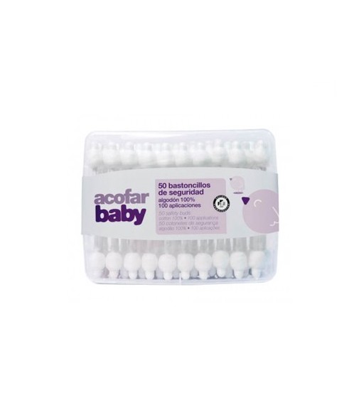 AcofarBaby Bastoncillos de Seguridad 50unidades
