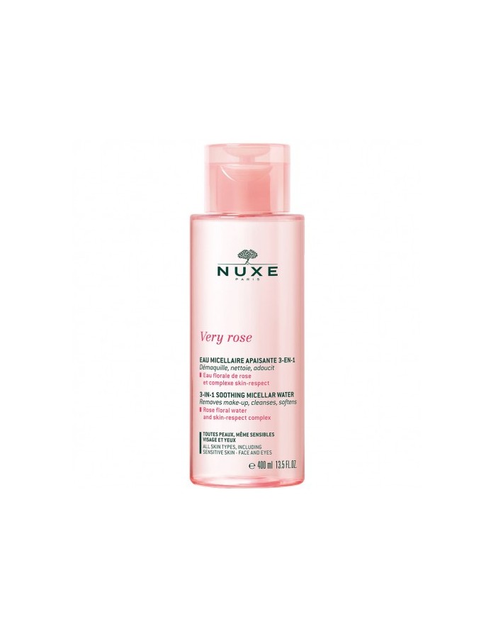Nuxe Very Rose 3 in 1 Soothing Micellar Water Face and Eyes 400ml