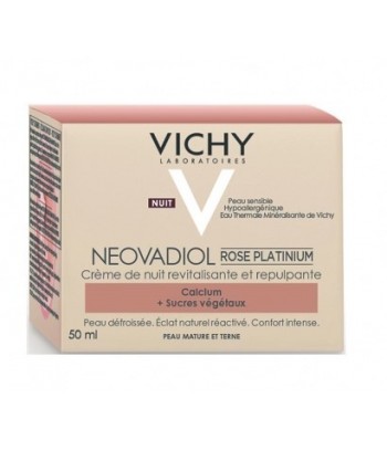 Vichy Neovadiol Rose Platinium Crema de Noche Fortificante y Revitalizante Pieles Maduras +60 Años 50ml