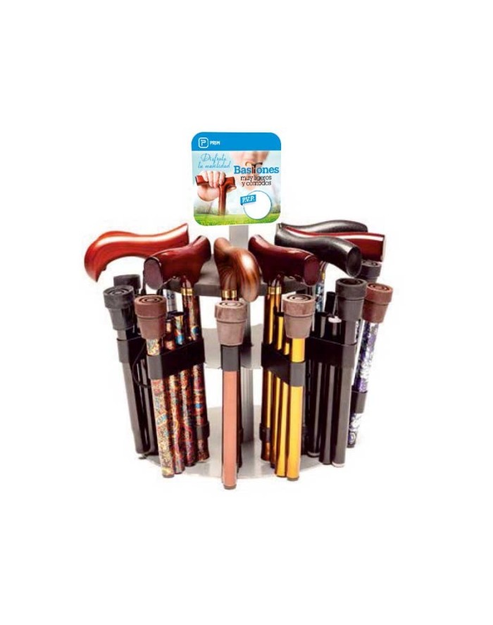 PRIM Classic Folding or Extendable Walking Stick, Different Designs in Aluminum.