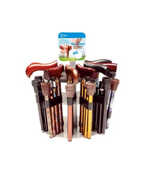 PRIM Classic Folding or Extendable Walking Stick, Different Designs in Aluminum.