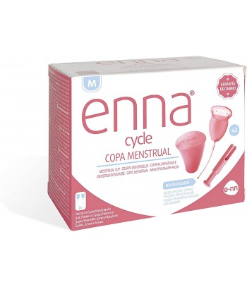 Enna cycle copa menstrual t-m 2 unidades+aplicador