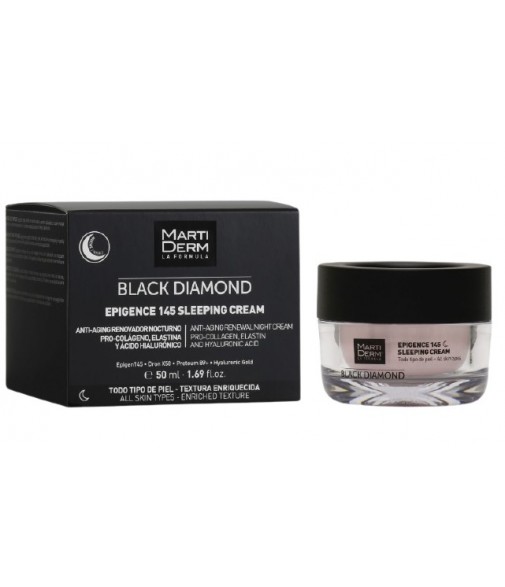 MartiDerm Black Diamond Epigence 145 Sleeping Cream Crema de Noche Todo Tipo de Piel 50 ml