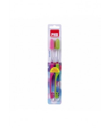 PHB Plus Cepillo Dental Medio Pack 2 Unidades
