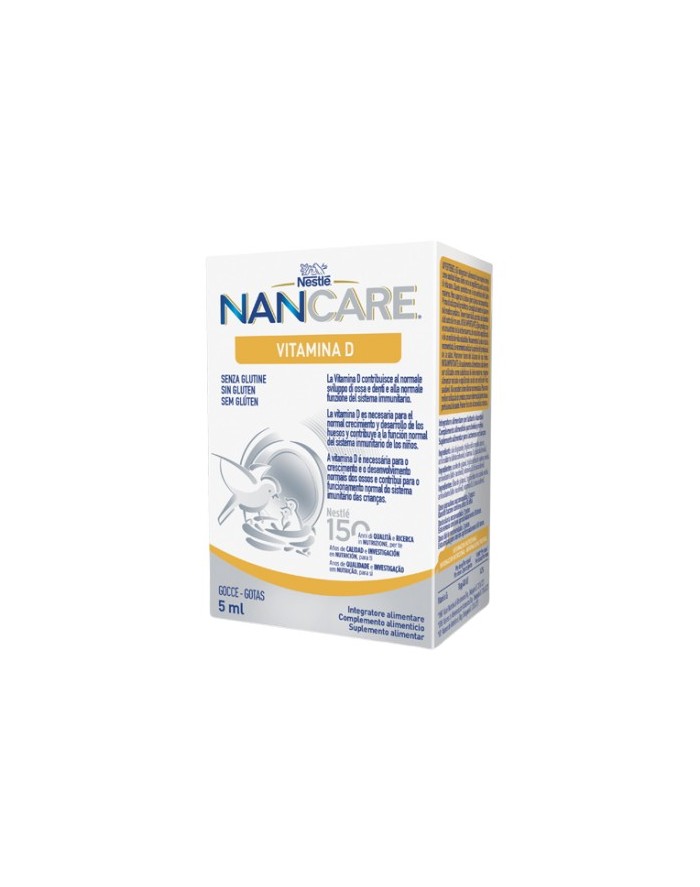 NanCare Vitamina D Sin Gluten Gotas 5ml
