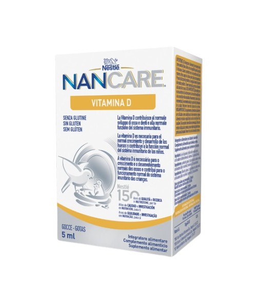 NanCare Vitamina D Sin Gluten Gotas 5ml