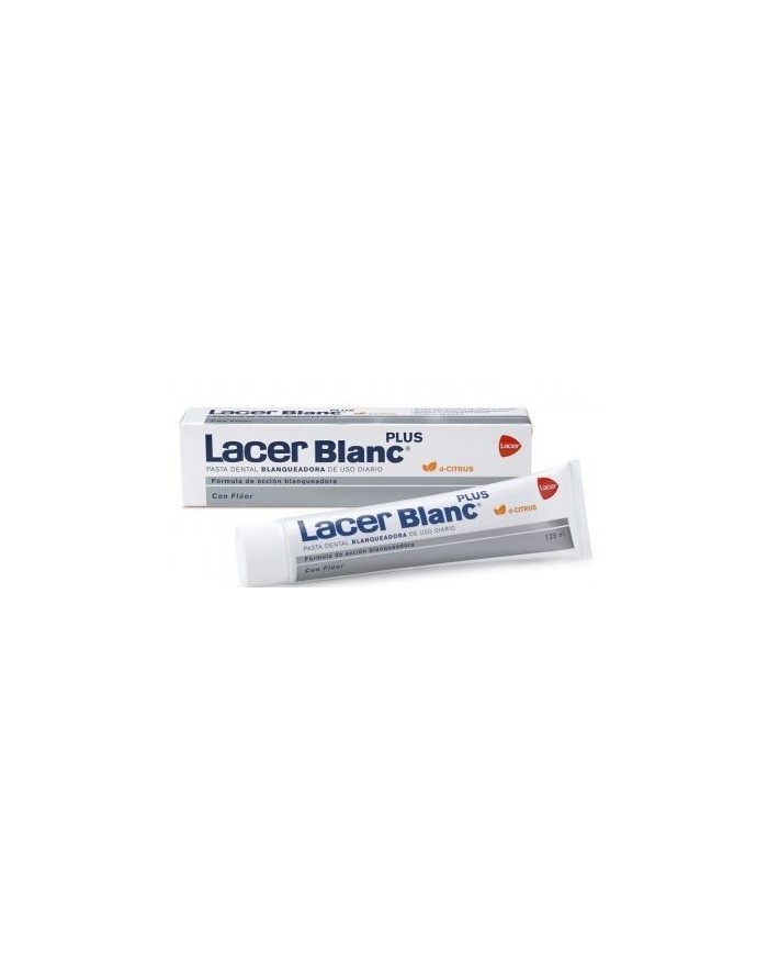 Lacer Blanc Plus Whitening Toothpaste with Fluoride for Daily Use Citrus Flavor 125ml