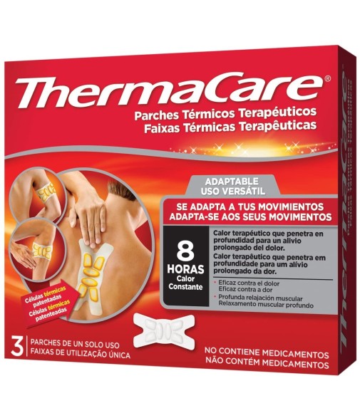 Thermacare Therapeutic Thermal Patches Adaptable to Your Movements 8 Hours of Heat 3 Patches