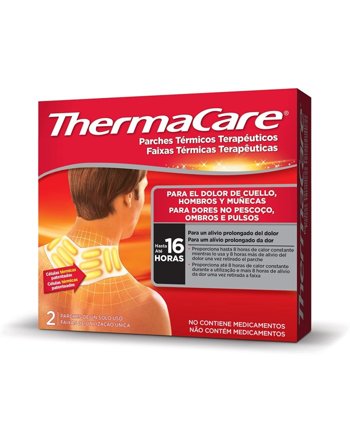 Thermacare Therapeutic Heat Patches for Neck, Shoulders and Wrist Pain Up to 16 Hours 2 Patches