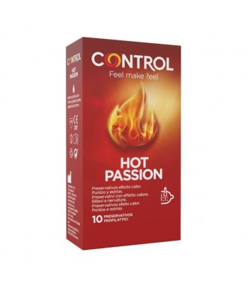 Control Preservativos Hot Passion Efecto Calor 10 Unidades