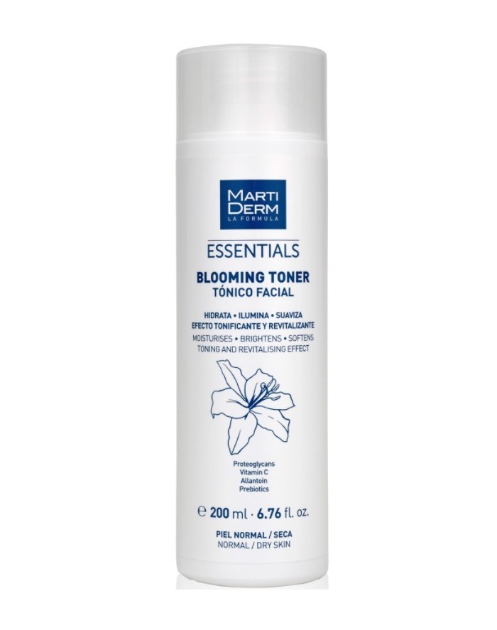 Martiderm Essentials Blooming Toner Tónico Facial Piel Normal Seca 200ml