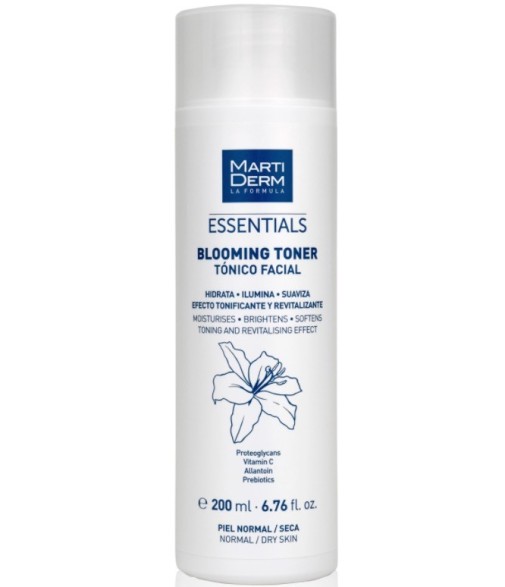 Martiderm Essentials Blooming Toner Tónico Facial Piel Normal Seca 200ml