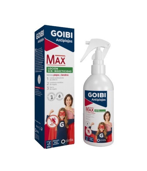 Goibi Antipiojos Max Loción Sin Insecticidas +1 Año 200ml