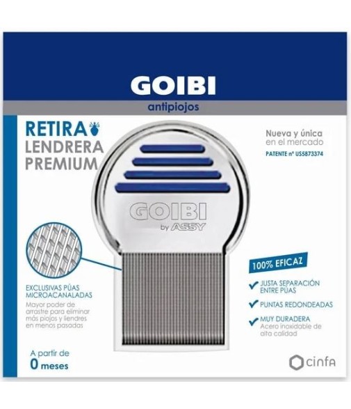 Goibi Anti-Lice Premium Nit Comb with Micro-Grooved Spikes