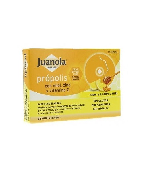 Juanolas Caramelos propolis miel - limón