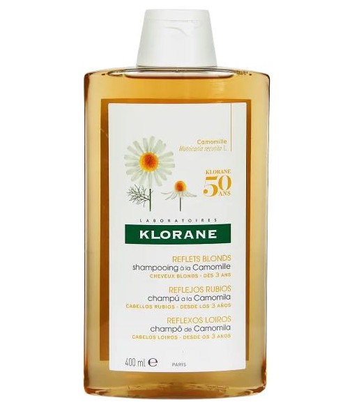Klorane Champú a la Camomila Reflejos Rubios Cabellos Rubios Desde los 3 Años 400ml