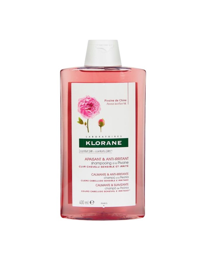 Klorane Peony Shampoo for Sensitive and Irritated Scalp 400ml