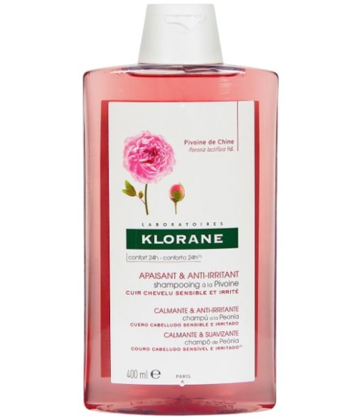 Klorane Peony Shampoo for Sensitive and Irritated Scalp 400ml