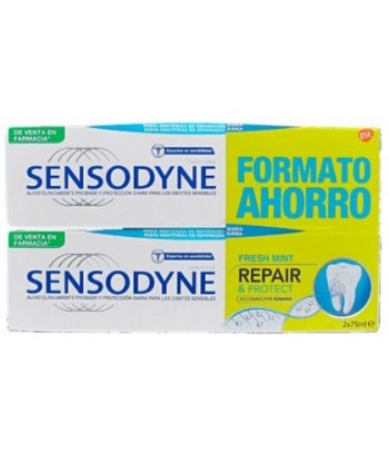Sensodyne Pasta Dentífrica Repair & Protect Fresh Mint Pack 2x75ml