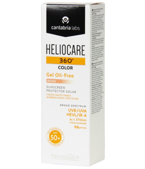 Heliocare 360 Color Gel Oil-Free Beige SPF 50+ 50 ml
