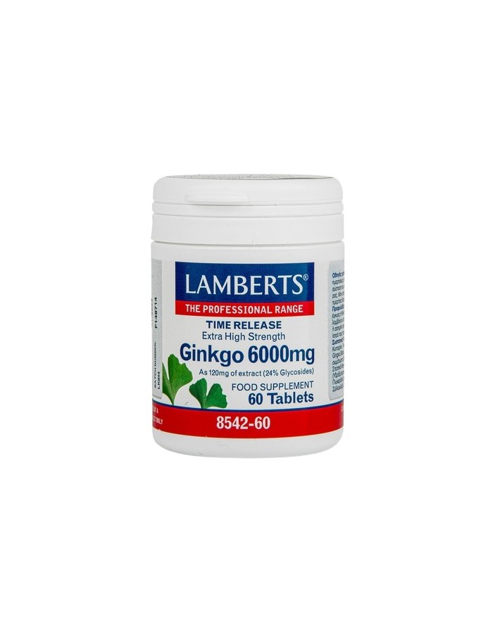 Lamberts Ginkgo Biloba 6000mg 60 Tablets
