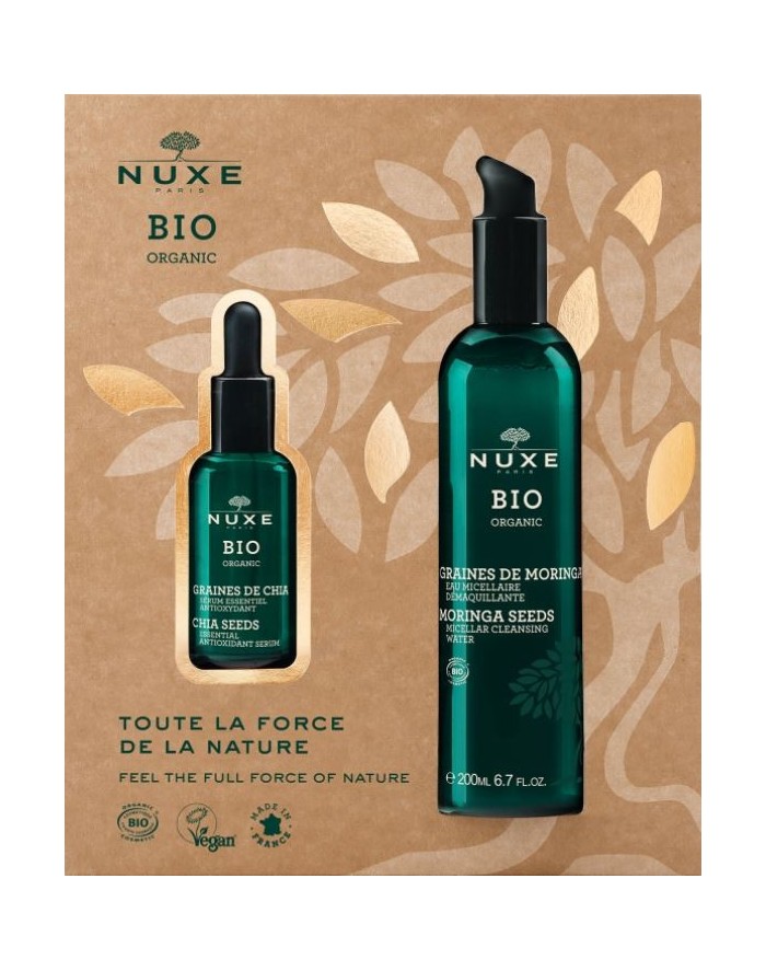 Nuxe Bio Organic Micellar Water Cleansing Box + Antioxidant Serum