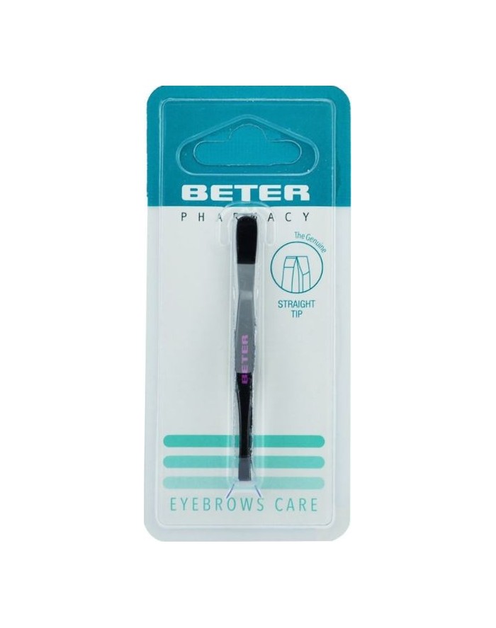 Beter Pinza de Depilar Pavonada Punta Recta