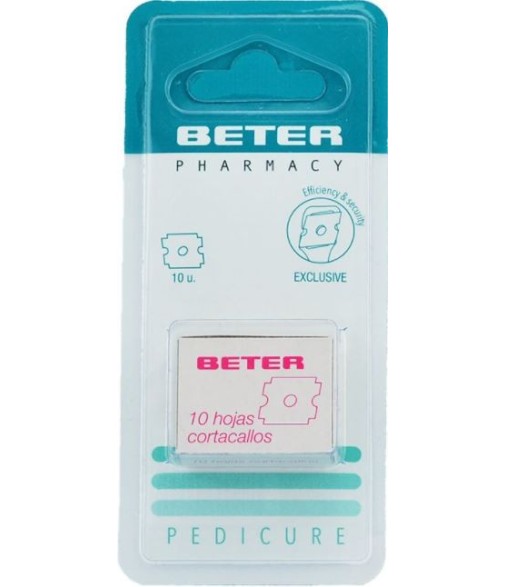 Beter Replacement Blades Exclusive for the Beter Callus Remover 10 Units