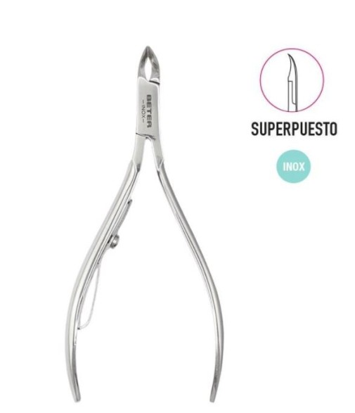 Beter Alicate Cromado de Manicura Para Pieles