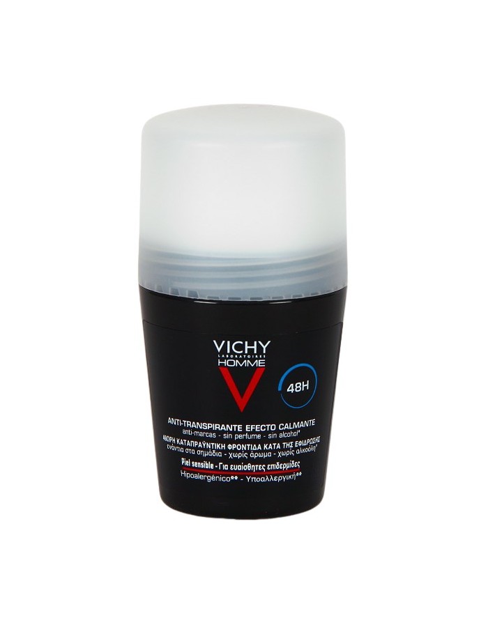 Vichy Men's Anti-Perspirant Deodorant Soothing Effect 48H Sensitive Skin 50ml
