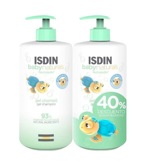 Isdin Baby Naturals Gel Champú Pack 2x750ml