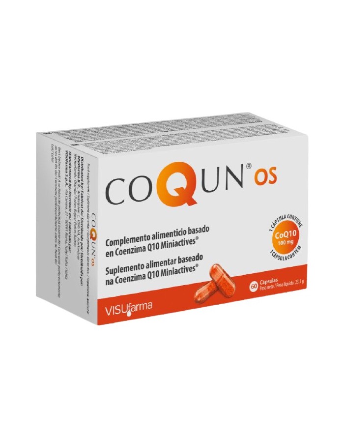 Coqun OS Food Supplement Based on Coenzyme Q10 100mg Miniactives 60 Capsules