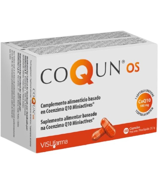Coqun OS Food Supplement Based on Coenzyme Q10 100mg Miniactives 60 Capsules