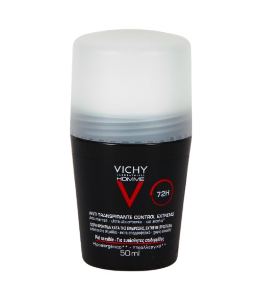 Vichy Desodorante Hombre Anti-Transpirante Control Extremo 72H Piel Sensible 50ml