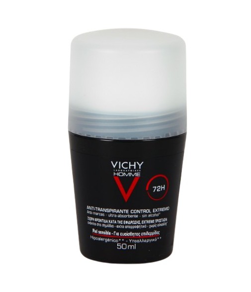 Vichy Men's Antiperspirant Deodorant Extreme Control 72H Sensitive Skin 50ml