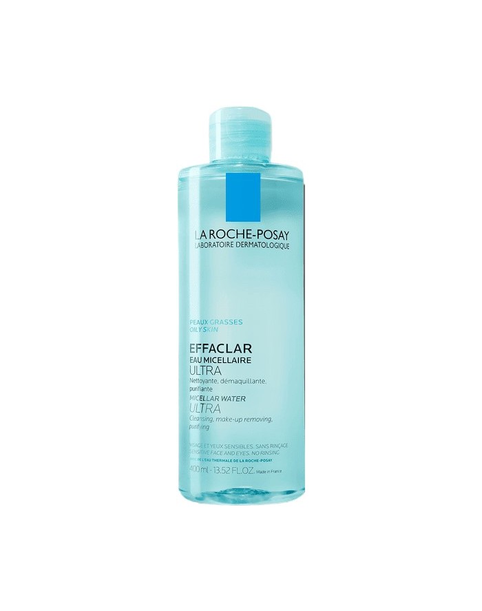 La Roche Posay Effaclar Ultra Agua Micelar Piel Grasa Rostro Ojos y Labios 400ml