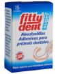 FittyDent Super Almohadillas Adhesivas Para Prótesis Dentales 15 Unidades