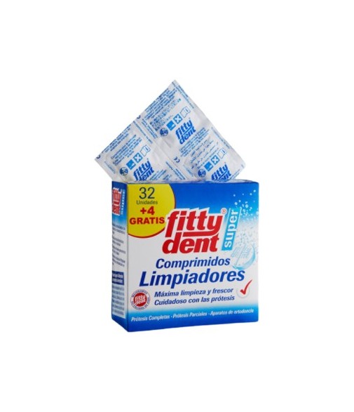 FittyDent Super Denture and Orthodontic Appliance Cleaning Tablets 32 Units