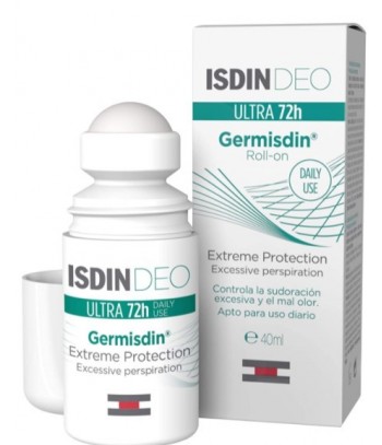 IsdinDEO Desodorante Germisdin Controla la Sudoración y el Mal Olor Ultra 72H Roll-On 40ml