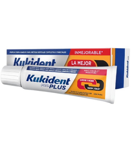 Kukident Pro Plus La Mejor Fijación Sabor Neutro 60g