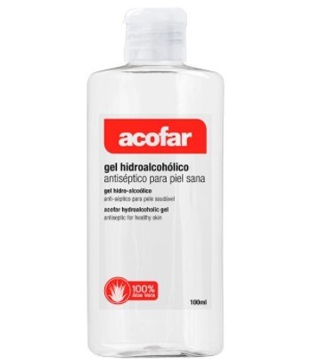 Acofar Antiseptic Hydroalcoholic Gel for Healthy Skin 100ml