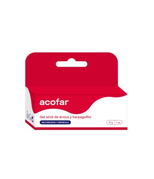 Acofar Gel Stick of Arnica and Devil's Claw Comforts and Refreshes 15g