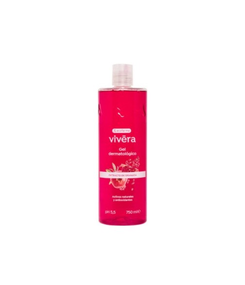 Acofarma Vivéra Dermatological Shower Gel Pomegranate Extract 750ml