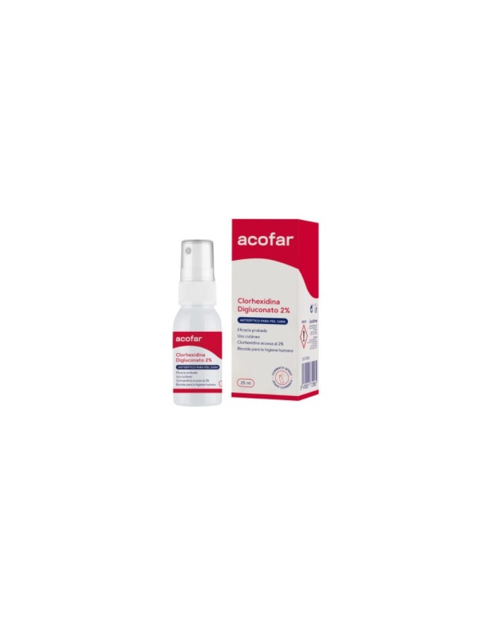 Acofar Chlorhexidine Digluconate 2% Antiseptic for Healthy Skin Spray 25ml