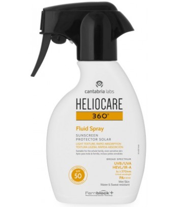 Heliocare 360º Spray Fluido SPF50 Textura Fluida Rápida Absorción Spray 250ml