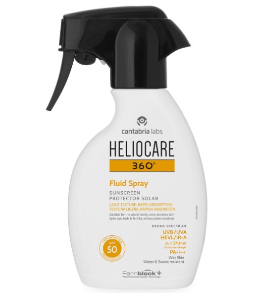 Heliocare 360º Spray Fluido SPF50 Textura Fluida Rápida Absorción Spray 250ml