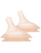 Suavinex Ultra-Soft Silicone Nipple Adaptable Flow (A) for Zero.Zero Anti-Colic Bottle 2 Units