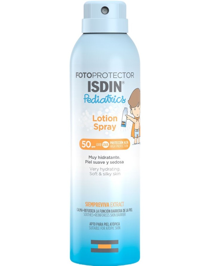 Isdin Fotoprotector Pediatrics Lotion Spray SPF50 Suitable for Atopic Skin +3 Years 200ml