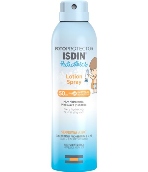 Isdin Fotoprotector Pediatrics Lotion Spray SPF50 Suitable for Atopic Skin +3 Years 200ml